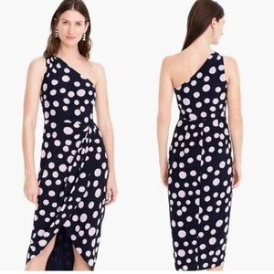 J.Crew silk midi dress